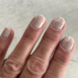 This is 24 hours ago, look at cuticle line with polish.. I know I don't have pretty hands but ....