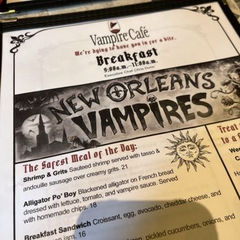 Vampire Cafe - Cafes Near Me - New Orleans, Louisiana