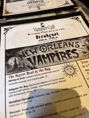 Menu photo 6 Vampire Cafe New Orleans, LA Menu photo 6 Vampire Cafe New Orleans, LA
