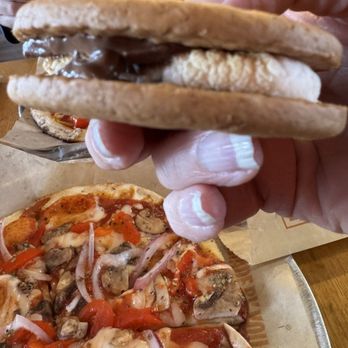 Blaze Pizza - S'more cookie heated to a melted goodness - Salad Near Me - Louisville, Kentucky Blaze Pizza - S'more cookie heated to a melted goodness - Salad Near Me - Louisville, Kentucky