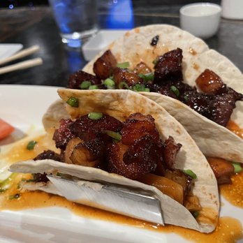 Cobo Sushi Bistro And Bar - Pork belly tacos. - Sushi Bars Near Me - Boone, North Carolina Cobo Sushi Bistro And Bar - Pork belly tacos. - Sushi Bars Near Me - Boone, North Carolina