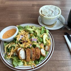 Stateside Deli & Restaurant - Crispy chicken salad and French onion soup