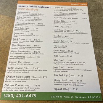 Speedy Punjabi Dhaba - Menu - Indian Near Me - Buckeye, Arizona Speedy Punjabi Dhaba - Menu - Indian Near Me - Buckeye, Arizona