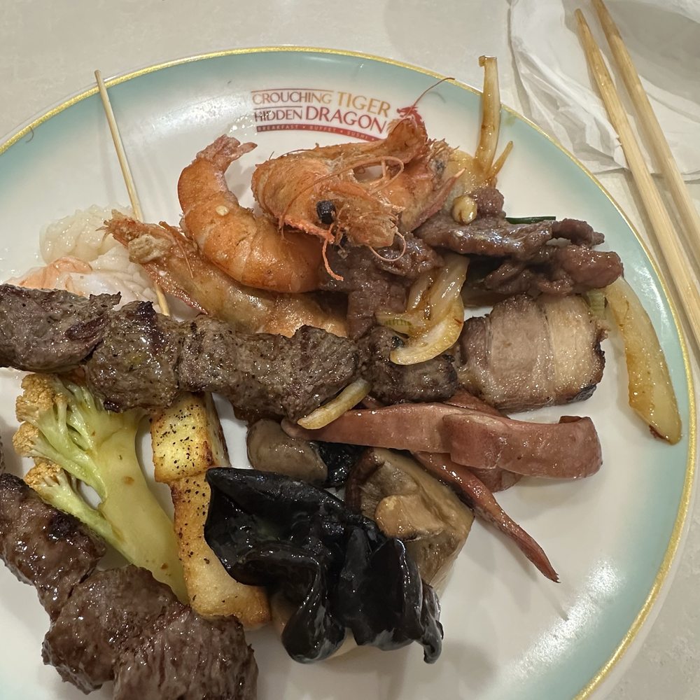 Crouching Tiger Hidden Dragon - Assortments of what I had. - Buffets Near Me - Richardson, Texas Crouching Tiger Hidden Dragon - Assortments of what I had. - Buffets Near Me - Richardson, Texas
