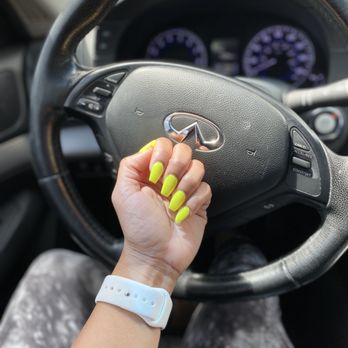 Elegant Nails II - Neon yellow SNS by Vi - Nail Salons Near Me - Semmes, Alabama Elegant Nails II - Neon yellow SNS by Vi - Nail Salons Near Me - Semmes, Alabama