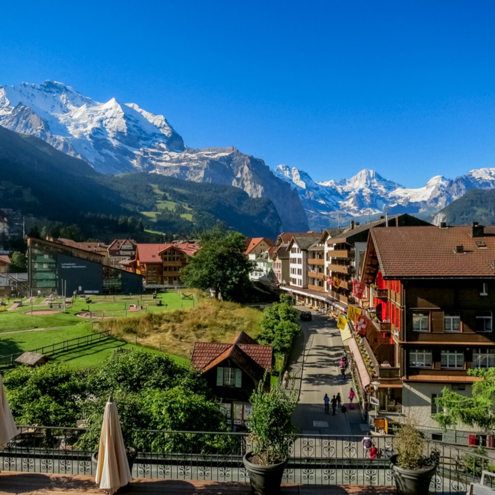 Hotel Schönegg - View from our room. - Hotels Near Me - Wengen, BE