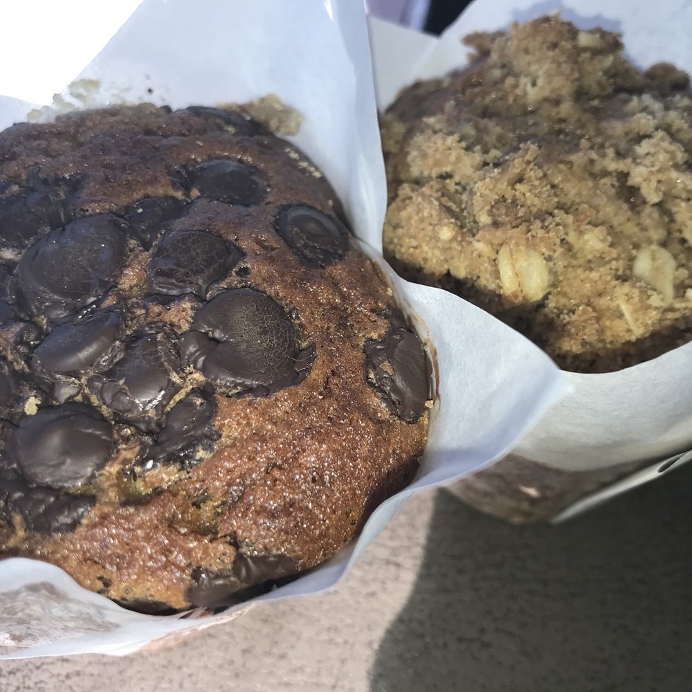 Wildflour Pastry - Chocolate banana and sweet potato muffins! - Desserts Near Me - Charleston, South Carolina