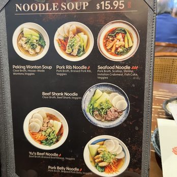 Yu's Noodle Shop - Menu January 2026 - Chinese Near Me - Lone Tree, Colorado Yu's Noodle Shop - Menu January 2026 - Chinese Near Me - Lone Tree, Colorado