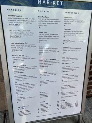 Menu photo 7 MARKET Seafood Eatery Edmonds, WA