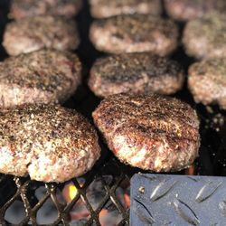 House made & seasoned burgers at customers request.