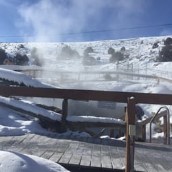 Hot Sulphur Springs Resort & Spa - Stairway to the ute pool