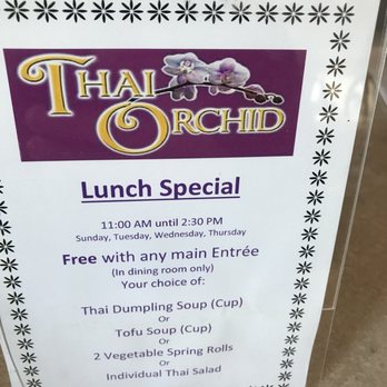 Thai Orchid - Complimentary Tofu soup was tasty! - Thai Near Me - Stroudsburg, Pennsylvania Thai Orchid - Complimentary Tofu soup was tasty! - Thai Near Me - Stroudsburg, Pennsylvania