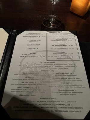 Menu photo 6 Carnevor Steakhouse Moderne Milwaukee, WI