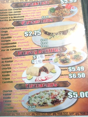 Menu photo 5 El Chilango Villa Anaheim, CA