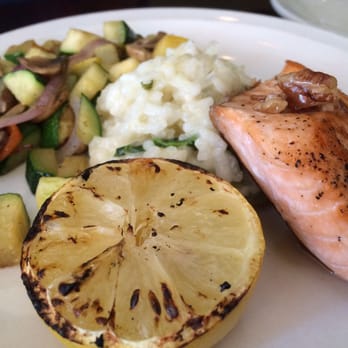Skylines Cafe - Bourbon Pecan Salmon, half order - New American Near Me - Clayton, North Carolina