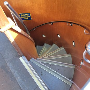 Alaska Railroad - Steep stairs - Trains Near Me - Anchorage, Alaska