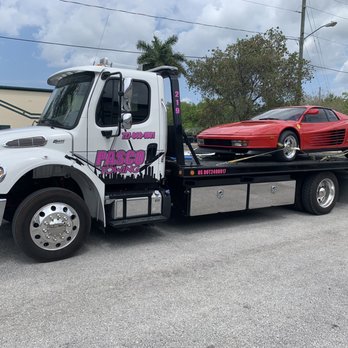 Pasco Towing - 219 with a freshly painted ferrari - Towing Near Me - Port Richey, Florida