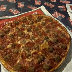 Meat lovers pizza
