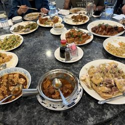 Golden Bowl Chinese Restaurant - Some items: beef stew, mapo tofu, seafood fried rice, vegetarian stir fry, crispy tofu, duck, chicken, spare ribs, black bean bittermelon...