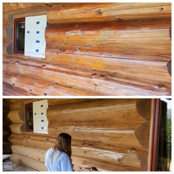 Joshua Christensen Painting - More Log refinishing. - Painters Near Me Joshua Christensen Painting - More Log refinishing. - Painters Near Me