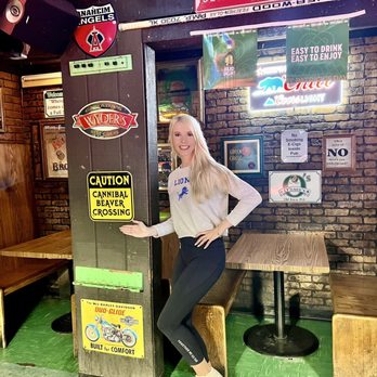 O'Hara's Pub - Wife posing with the awesome decorations! - Pubs Near Me - Orange, California