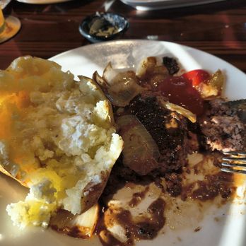 LongHorn Steakhouse - Delicious hamburger steak and baked potato. - Steakhouses Near Me - Green Bay, Wisconsin