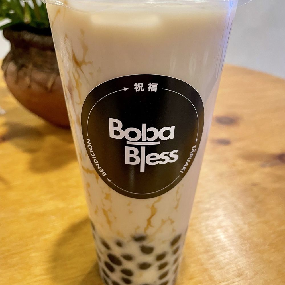 Boba Bless - Large Four Seasons Milk Tea with Boba ($7.25 total) - Tea Rooms Near Me - San Mateo, California Boba Bless - Large Four Seasons Milk Tea with Boba ($7.25 total) - Tea Rooms Near Me - San Mateo, California