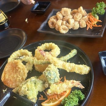 Oishi Sushi & Ramen - Shrimp & Veg Tempura and Fried Calamari - Sushi Bars Near Me - Indianapolis, Indiana