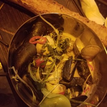 The Hip-Stir - Mussels and Scallops with Big Bread - Cocktail Bars Near Me - Marion, Iowa