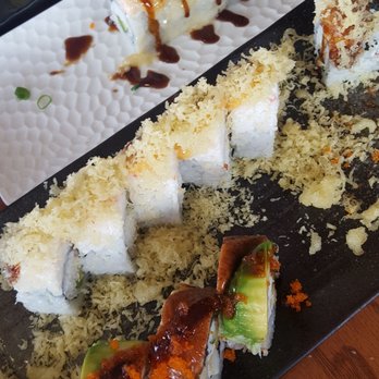 Sushiland - Sorry, we started eating before I realized I'd drop a review.  Dragon Roll Crunchy Roll Lion King - Japanese Near Me - Hayward, California