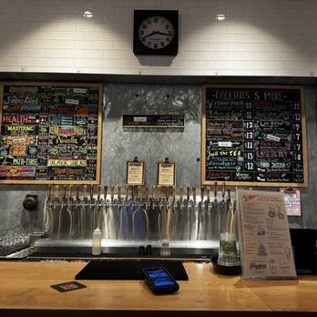 Heyday Brewing - The bar area and menus - Breweries Near Me - Raleigh, North Carolina