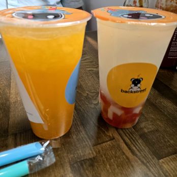 Backstreet Boba - Mango lemonade and Lychee slushie - Juice Bars & Smoothies Near Me - West Valley City, Utah Backstreet Boba - Mango lemonade and Lychee slushie - Juice Bars & Smoothies Near Me - West Valley City, Utah