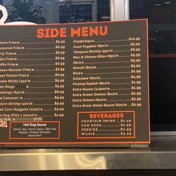 CM Chicken - Side menu with prices - Chicken Shop Near Me - Norcross, Georgia