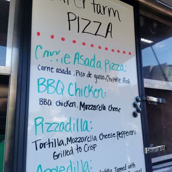 SuperFarm SuperTruck - a menu for a pizza - Food Trucks Near Me - Mesa, Arizona