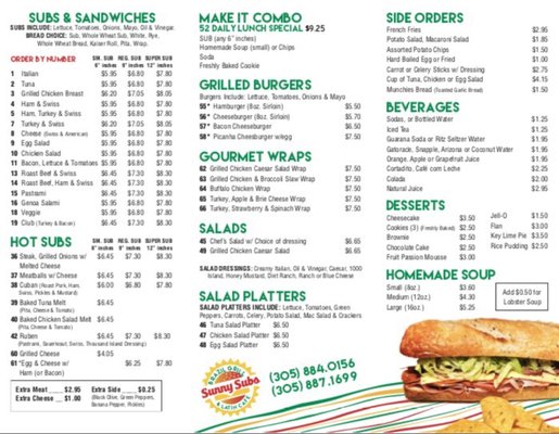 Menu photo 3 Sunnys Subs Grill Medley, FL Menu photo 3 Sunnys Subs Grill Medley, FL