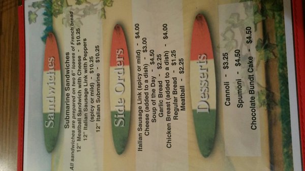 Menu photo 5 Guy's Italian Restaurant Banning, CA Menu photo 5 Guy's Italian Restaurant Banning, CA
