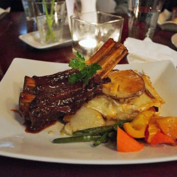 Salmon n' Bannock - Braised Free Range Bison Back Ribs with Scalloped Potatoes, - Canadian (New) Near Me - Vancouver, British Columbia