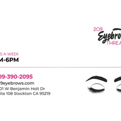 209 eyebrow threading