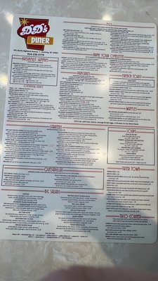 Menu photo 3 DD's Diner Ossining, NY