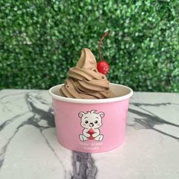 Very Berry Yogurt - Chocolate frozen yogurt with cherry - Ice Cream & Frozen Yogurt Near Me - Wildomar, California Very Berry Yogurt - Chocolate frozen yogurt with cherry - Ice Cream & Frozen Yogurt Near Me - Wildomar, California