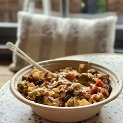 Cafe Poppy - Meat and potatoes on a foggy morning