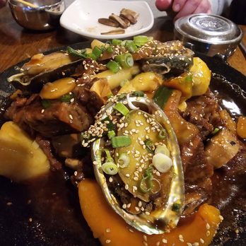 Modoo Restaurant - Abalone and Galvi stew - Korean Near Me - Lynnwood, Washington Modoo Restaurant - Abalone and Galvi stew - Korean Near Me - Lynnwood, Washington