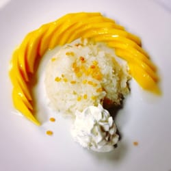 Thai Chili - Mango with sticky rice :)