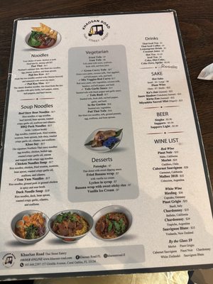 Menu photo 8 Khaosan Road Coral Gables, FL Menu photo 8 Khaosan Road Coral Gables, FL