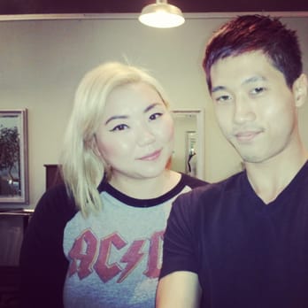 Wood Salon - My stylist Deborah Chai and I posting for the new haircut (sorry you couldn't see the whole haircut). - Hair Salons Near Me - Berkeley, California Wood Salon - My stylist Deborah Chai and I posting for the new haircut (sorry you couldn't see the whole haircut). - Hair Salons Near Me - Berkeley, California