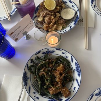 Bonnie's - Green beans and crispy squid - Cantonese Near Me - Brooklyn, New York Bonnie's - Green beans and crispy squid - Cantonese Near Me - Brooklyn, New York