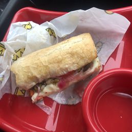 CAPRESE sandwich with olives CAPRESE sandwich with olives