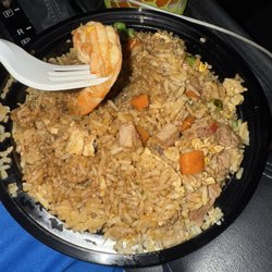 Bamboo Garden Restaurant - Combination meat fried rice. Large shrimps.