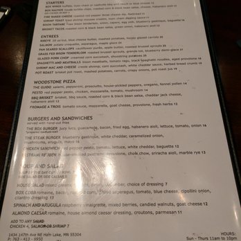 T-Box Bar & Grill - Menu on 8/13/2017 - New American Near Me - Ham Lake, Minnesota T-Box Bar & Grill - Menu on 8/13/2017 - New American Near Me - Ham Lake, Minnesota