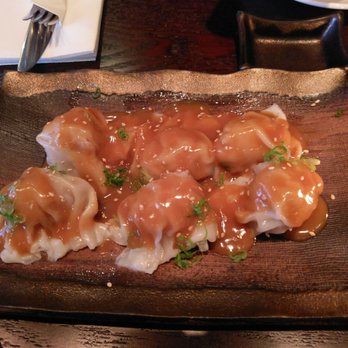 Wabi Sabi - Peanut sauce dumplings ($6.50) - Japanese Near Me - Bloomfield, New Jersey Wabi Sabi - Peanut sauce dumplings ($6.50) - Japanese Near Me - Bloomfield, New Jersey